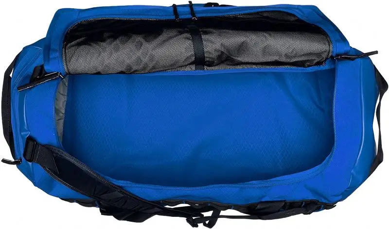 Wholesale custom fashion logo foldable sport gym women mens waterproof travel duffel bag hiking duffel bag