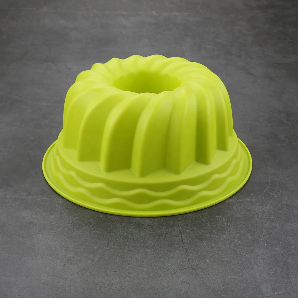 Silicone Chiffon Cake Mold Non-stick Round Savarin Mold Chiffon Cake Pans for Home Baking