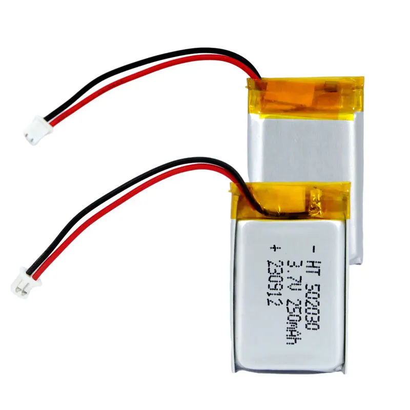 OEM Customized Lithium Polymer Battery 3.7v 250mAh 502030 Rechargeable Lithium ion Polymer Battery Pack