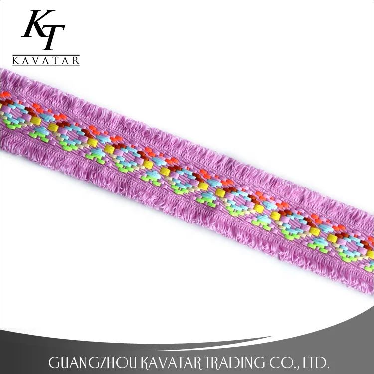 
Wholesale Customized Ethnic Style Color Embroidery Ribbon 
