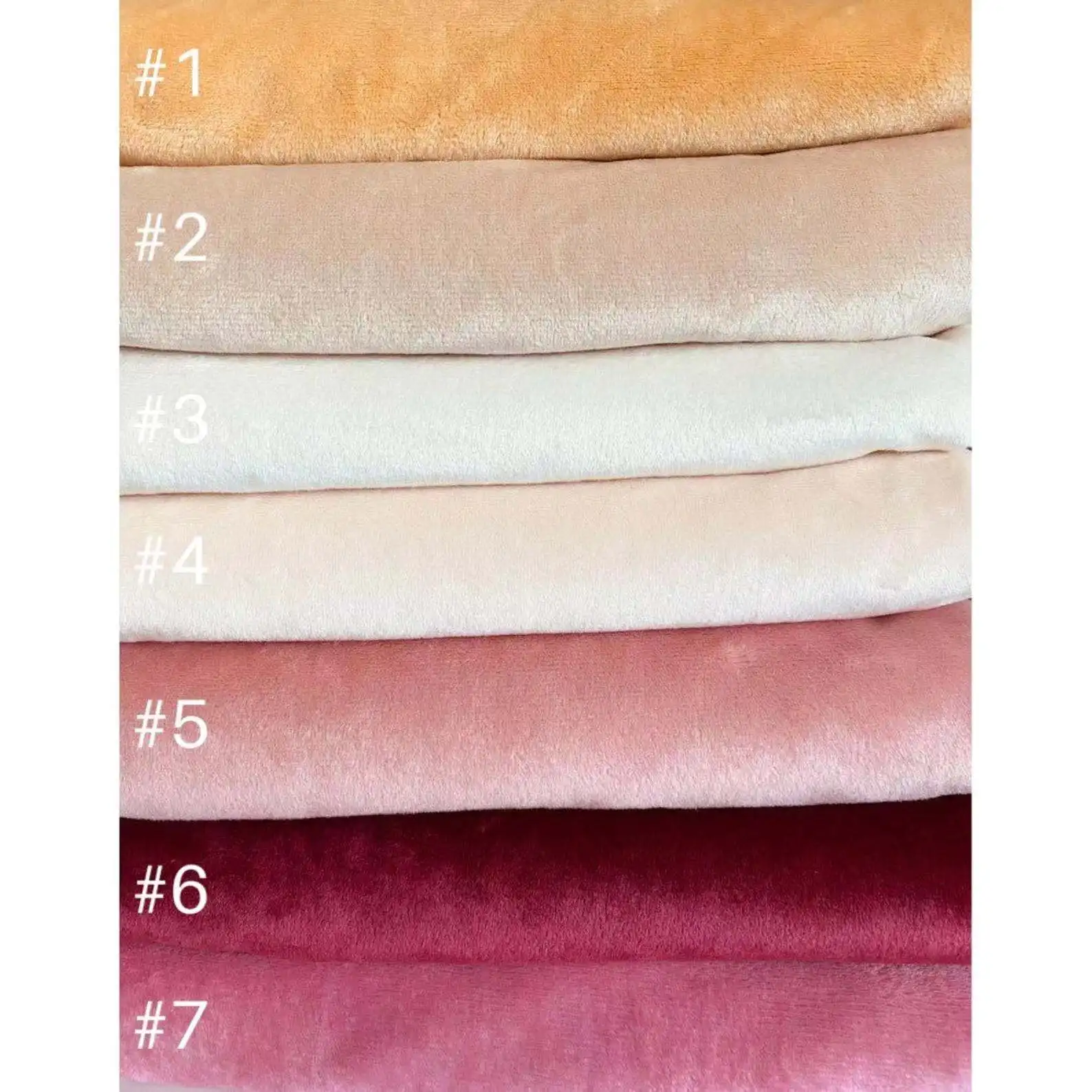Solid Color High Quality Winter Custom Digital Printing Minky Fur Fabric for Blanket