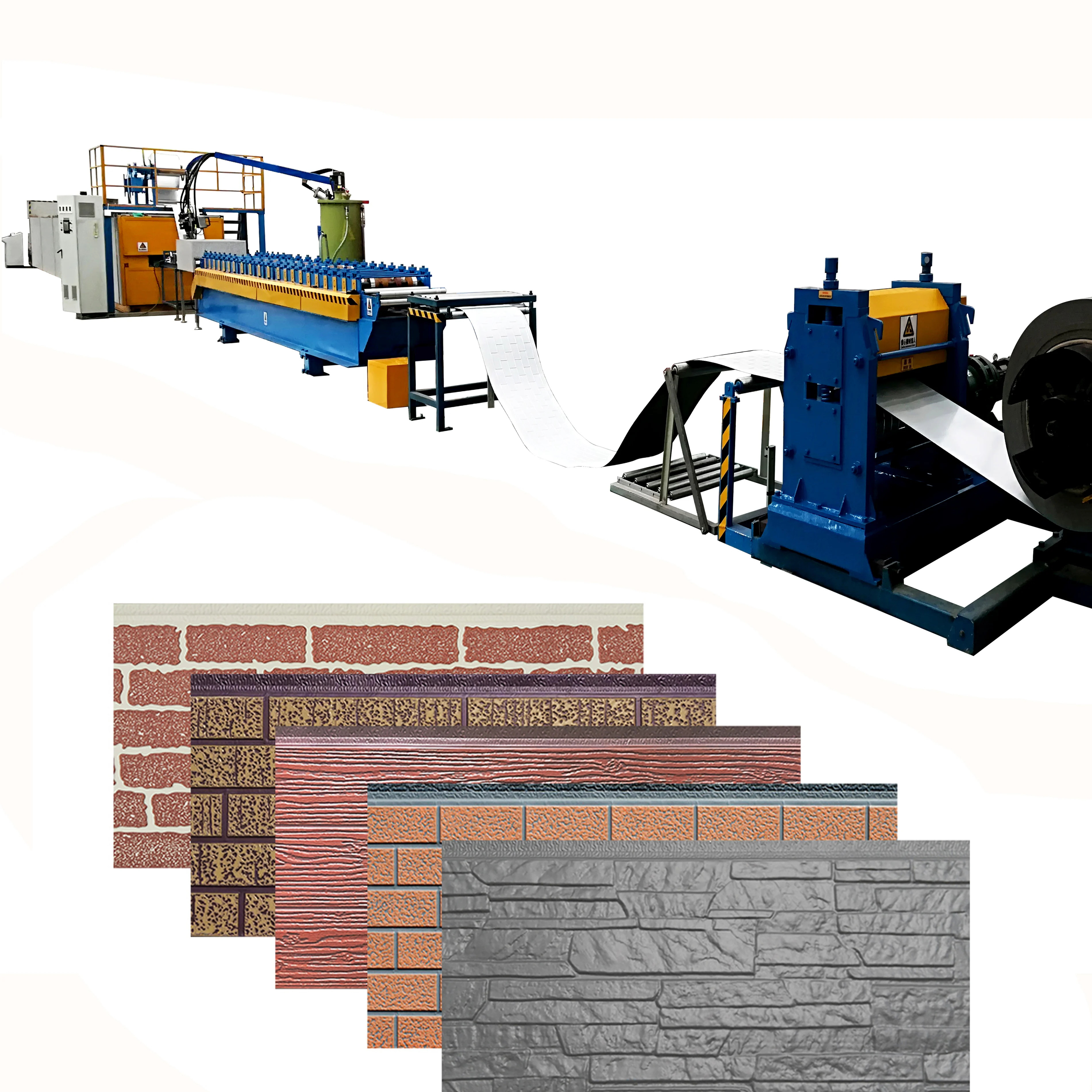 Sandwich Decoration Metal Carved Wall Cladding Production Line