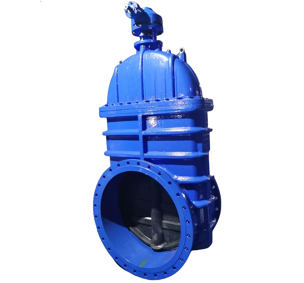 Resilient Seated gate valve DN900(36 inch) with gearbox for water ductile iron body flanged connection standard BS5163 DIN F4 F5