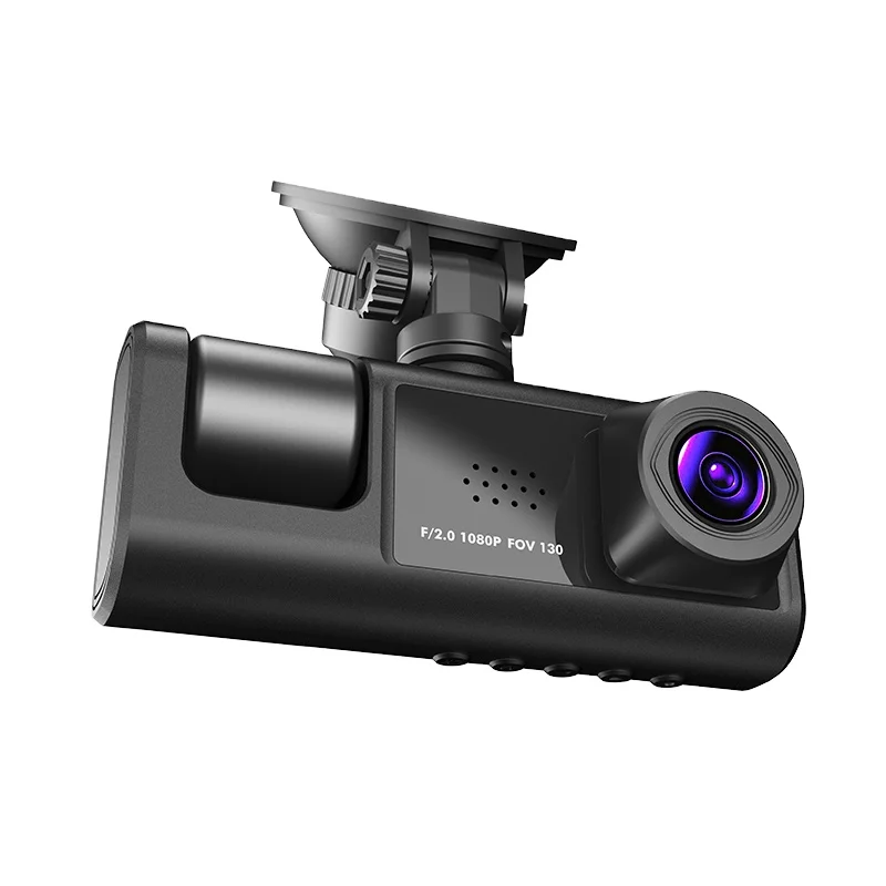 3 Lens 1080P Dash Cam with Front Inside Rear Cameras Build in WiFi Phone App Control Loop Recording Night Vision for all Cars