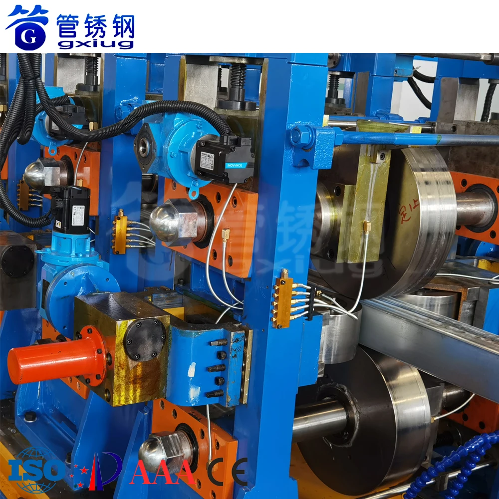 GXG Direct Square Forming Of Carbon Steel Galvanized High Frequency Pipe Welding Machine ERW Tube Mill Without Change Mold
