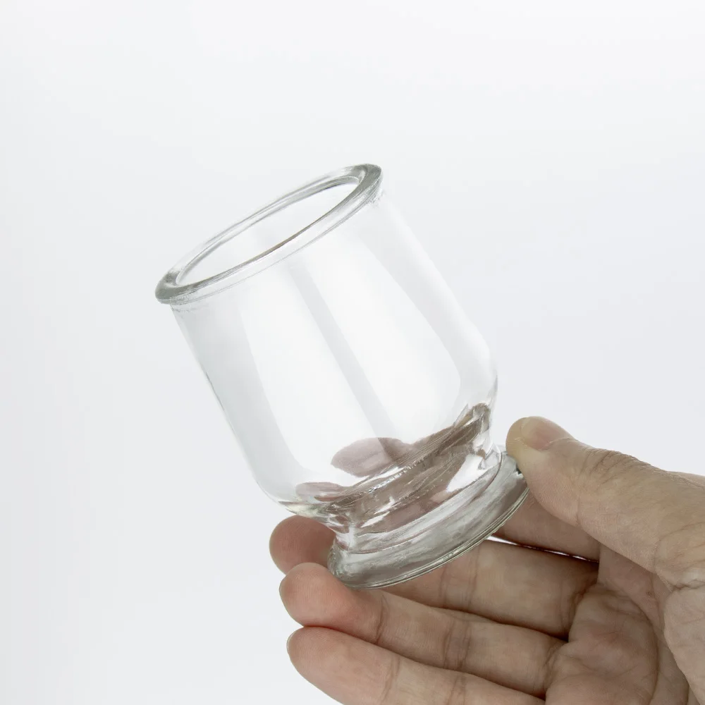 Empty Wholesale Cheap Glass Round   Clear Bird Nest Small Glass Cup Resist temp. extremes. For diverse products  Wine Glass