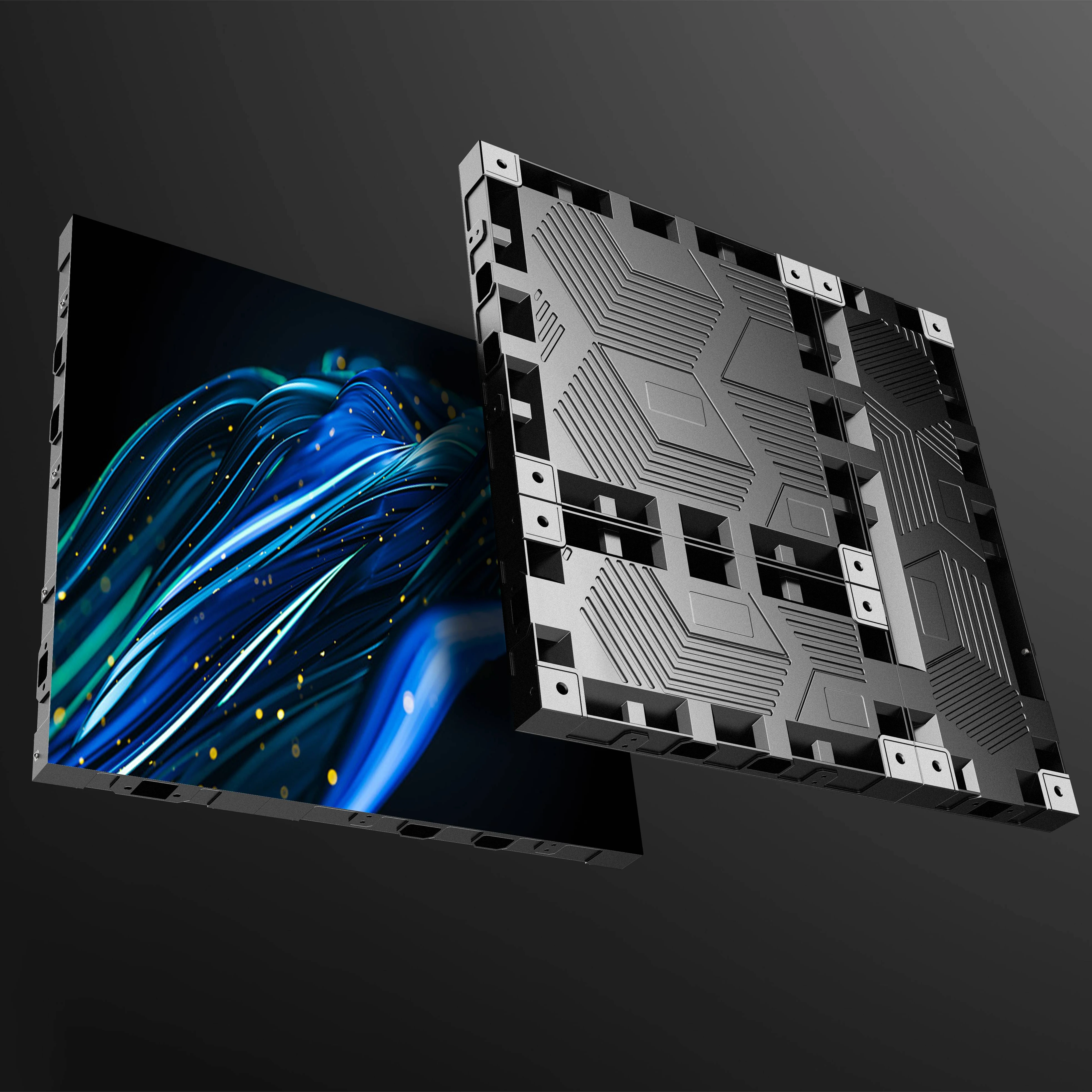 Сертификация качества Lionled P2.97 внутренний фиксированный светодиодный экран с литьем под давлением алюминиевого шкафа