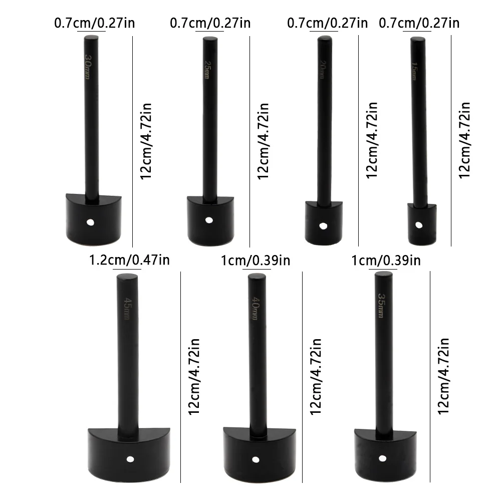 Black semi-circular punch leather DIY high-grade special steel Multiple specifications Leather Belt Hole Punch