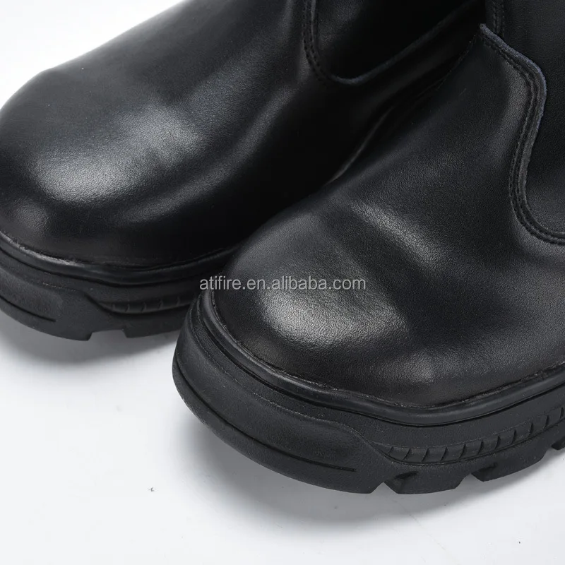 Кожаные ботинки для пожаротушения со стальным носком огнестойкие устойчивые к проколам пожарная обувь EN 15090 OEM