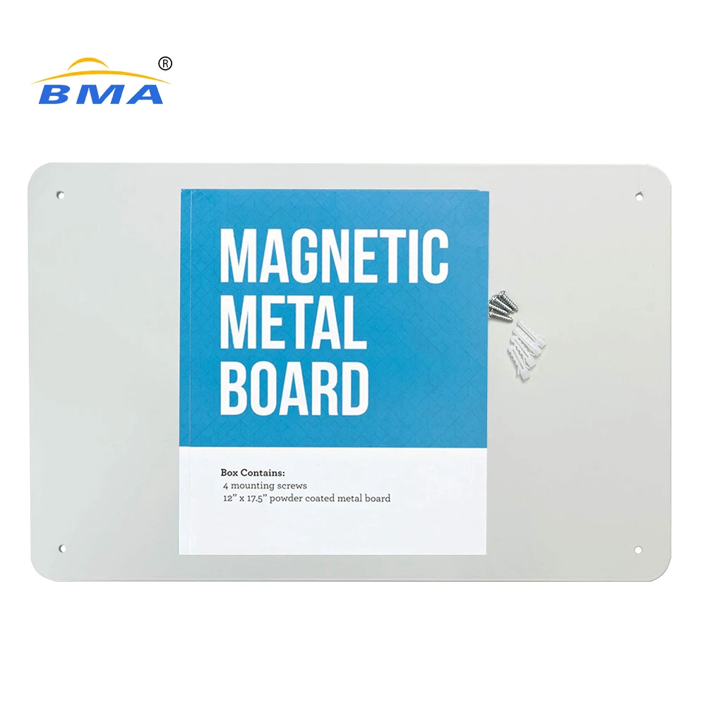 
Custom made Colored Wholesale Stainless Steel Metal Magnet Bulletin Board Erasable Memo Dry Erase Magnetic Board 