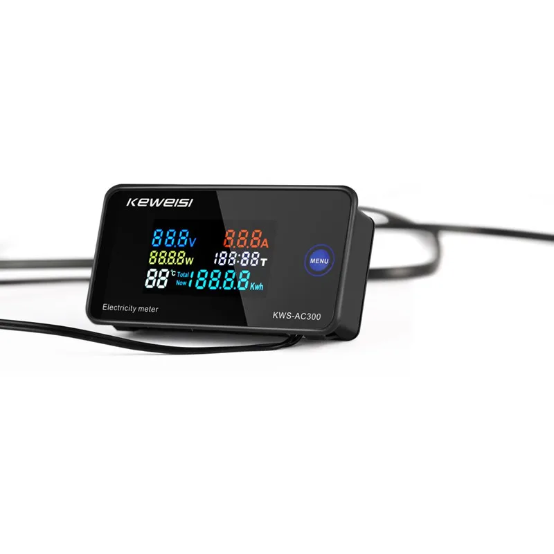  KWS-AC300 AC Power Watt Energy 50-300V 10A 100A цифровой вольтметр Амперметр Электрический