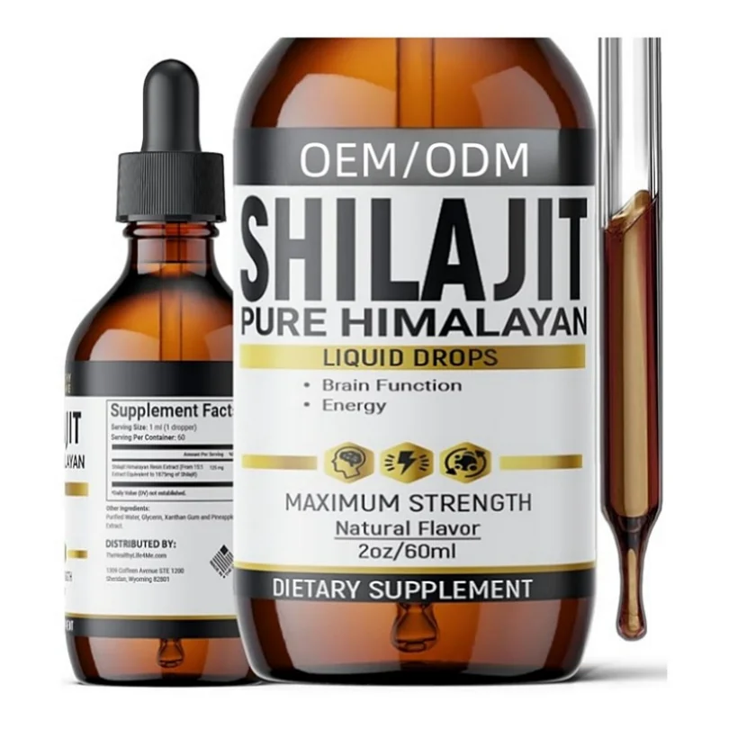 High quality private label herbal supplements lions mane drops mushroom drops shilajit drops oem odm