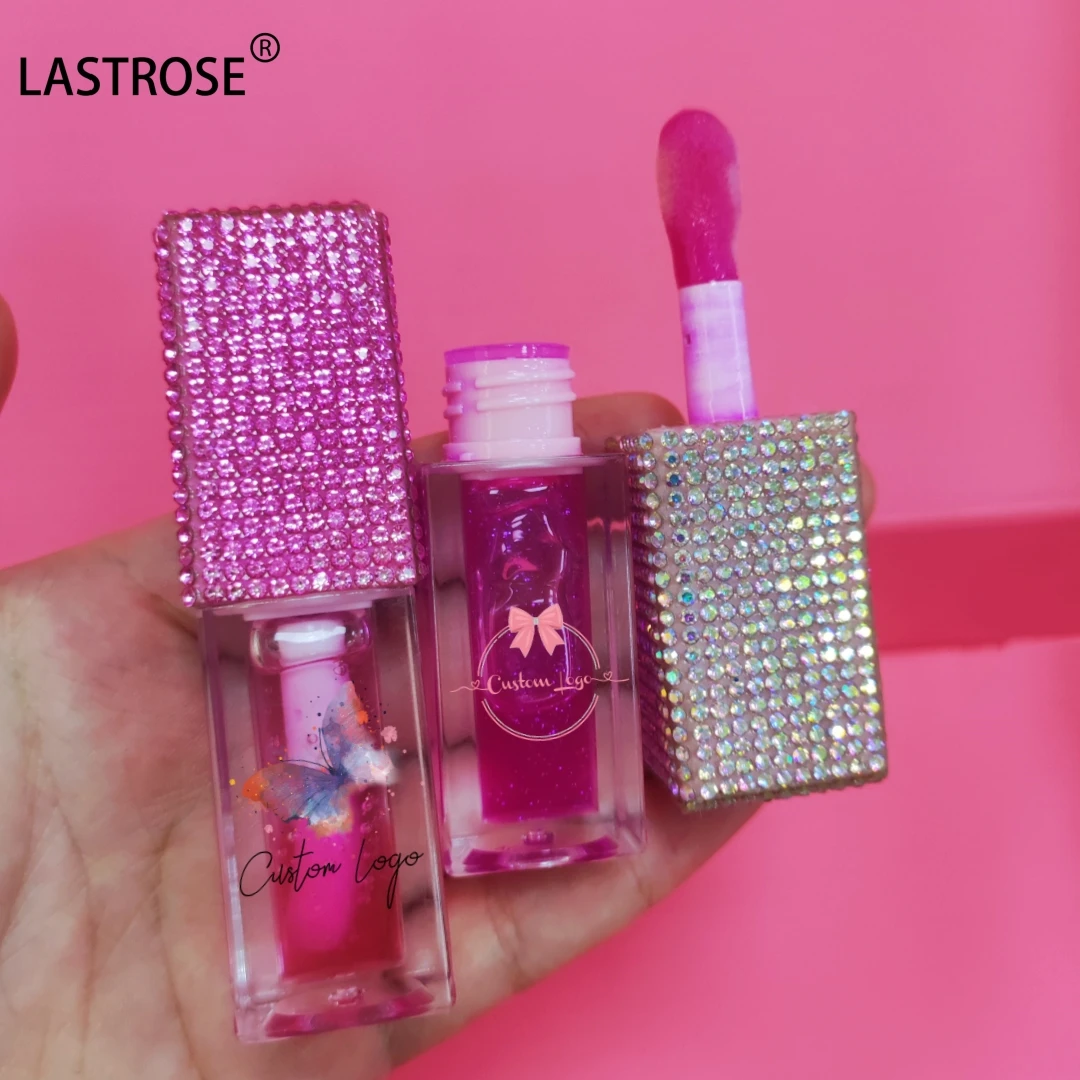 2024 New Design Plumper Flavoring Lip Oil Fruit Tint Glow Private Label Color Changing Lip Gloss Key Chain Lip Oils