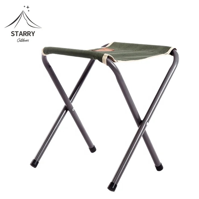 Mini cheap metal folding stool for fishing&hiking  portable folding stool used on beach
