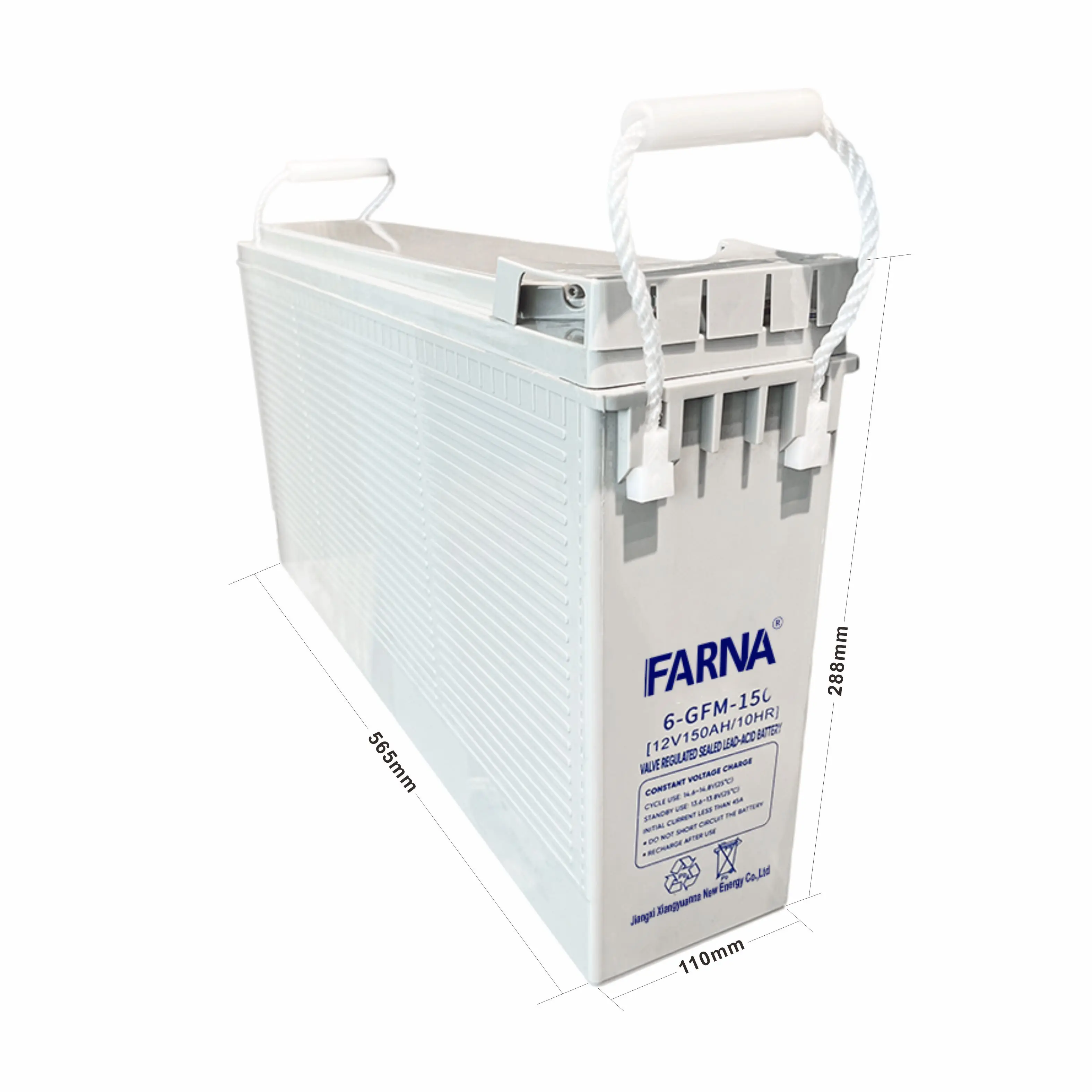 FT 6-GFM-150 12V свинцово-кислотный Аккумуляторный клапан регулируемый Перезаряжаемый для систем хранения солнечной энергии 150 Передний терминал