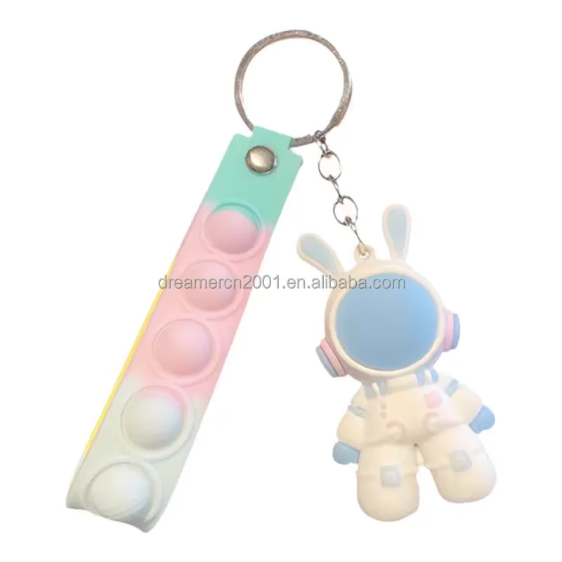 2024 New Stacking Space Rabbit Keychain exquisite cartoon cute hello KT cat Backpack school bag pendant accessories