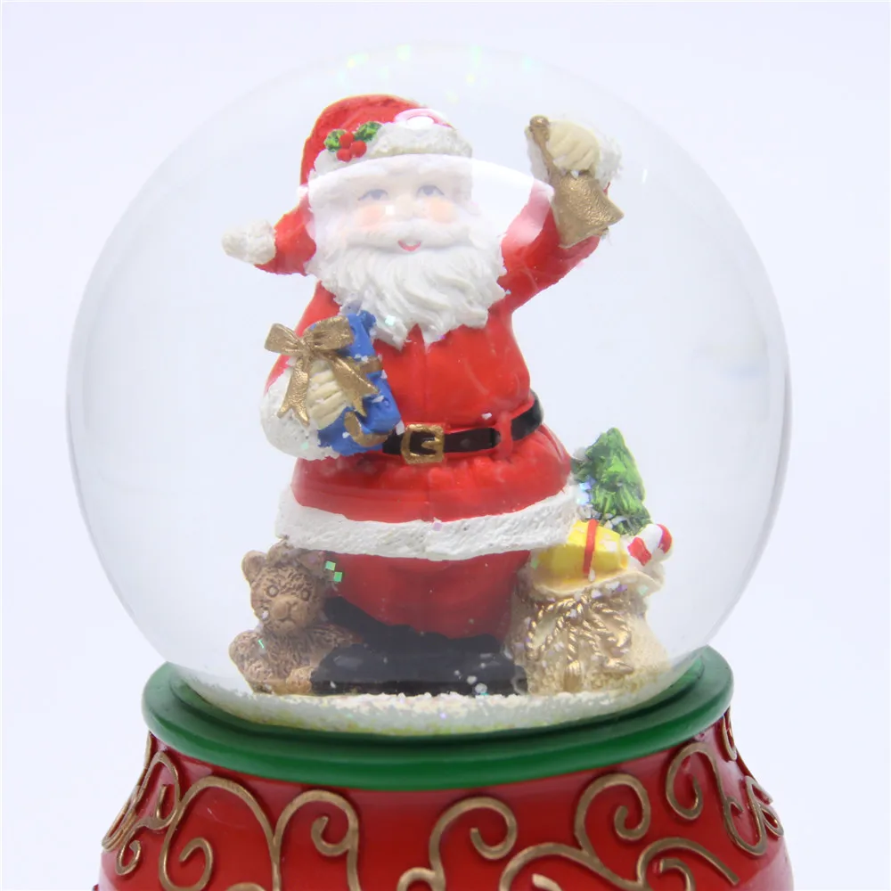 Сувенирные подарки, недорогой Рождественский стеклянный Снежный шар, полимерный водяной шар, праздничное украшение