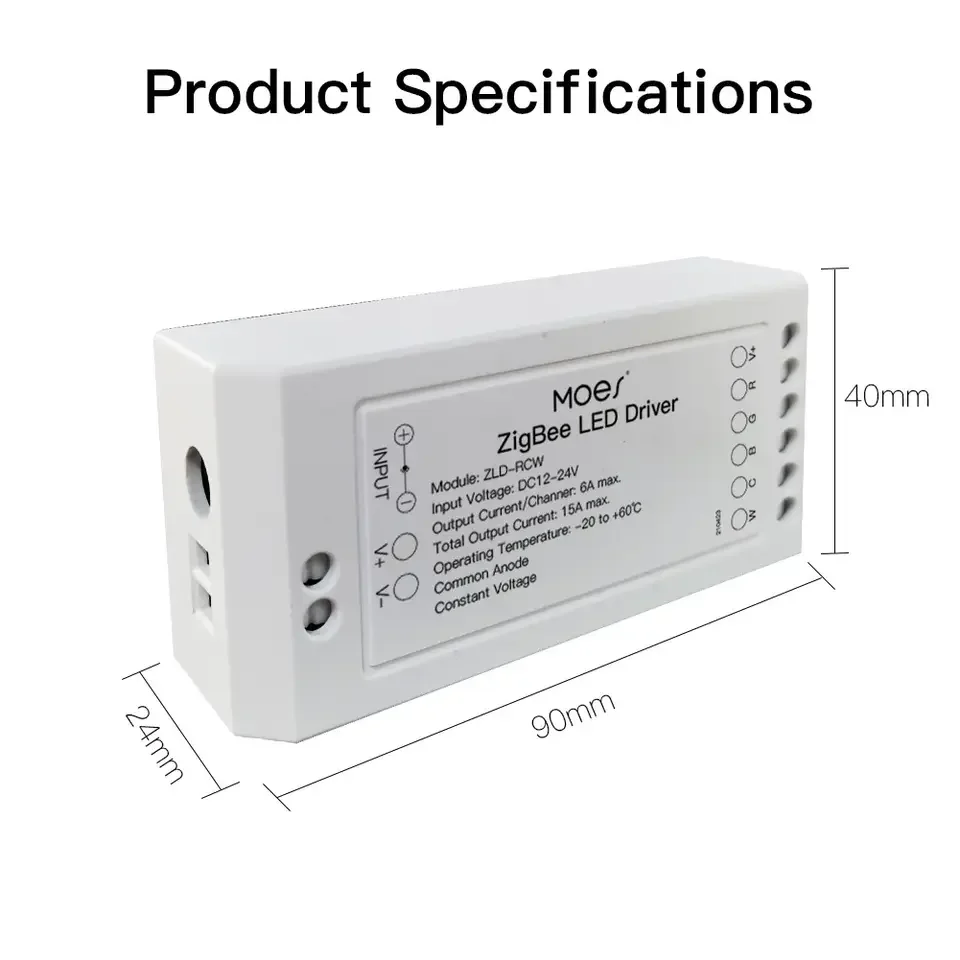 Высококачественная система Rgb Cct Alexa Echo Google Home Tuya Zigbee Smart Dimmer Module Switch