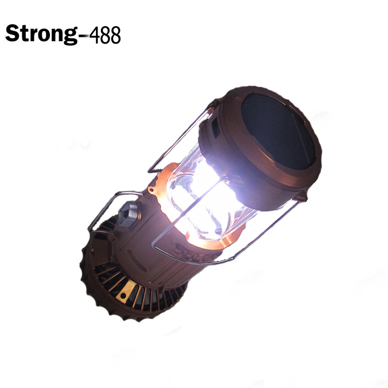 Multifunction outdoor lantern camping light folding tent lamp with fan