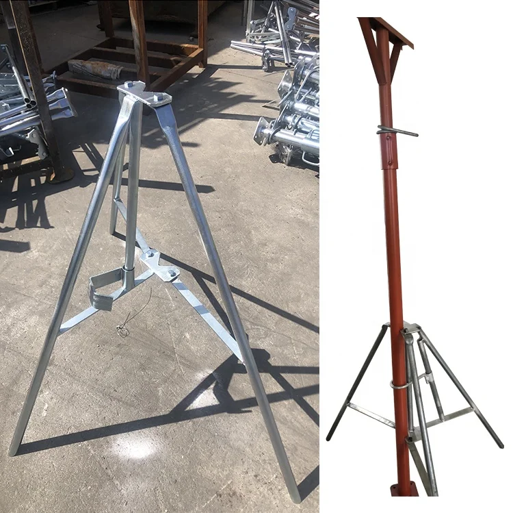 Gold Supplier Floor Jack Post Steel Prop Scaffold Props Galvanized Iron Tripod