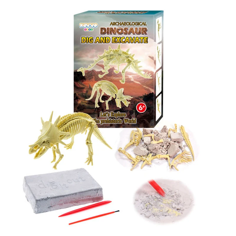 Popular Education Archaeology Science Dig Dinosaur Fossil Dinosaur Dig It Out Excavation Kit For Kids Toys