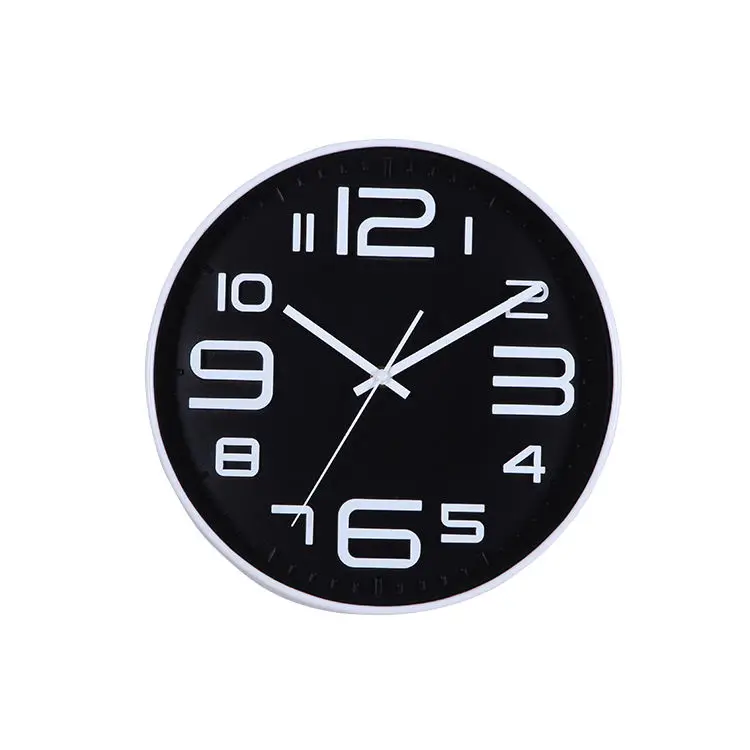 Preciser Color series Green Shinny Clock Face Round Silent Wall Clocks For Living Room