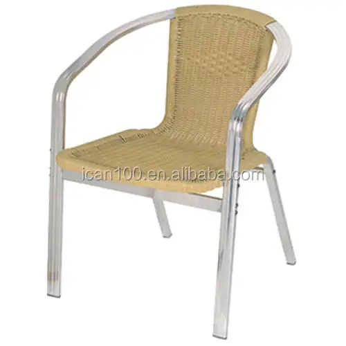 Aluminum Rattan Chair Outdoor Courtyard Hotel Garden Leisure Garden Furniture Rattan Wicker Patio Chair