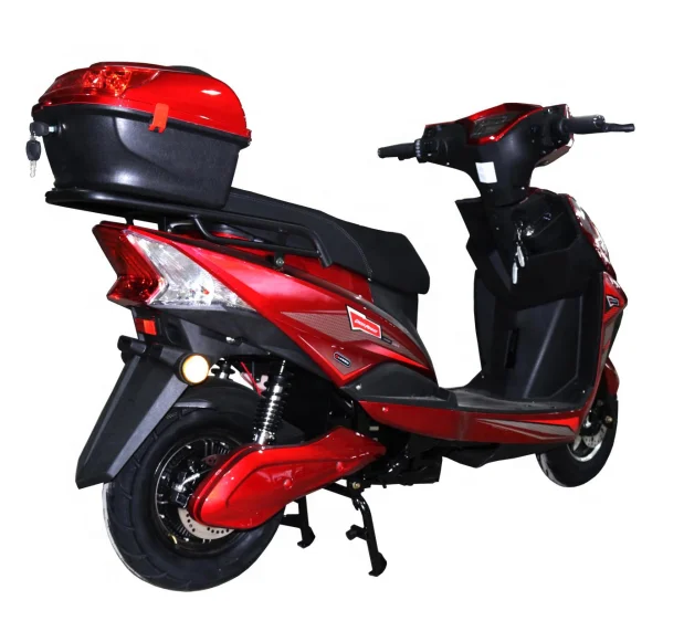 2022 City electric scooter Red hidden battery comfortable two-seat can carry 2000w high-power one-year electric motorcycle