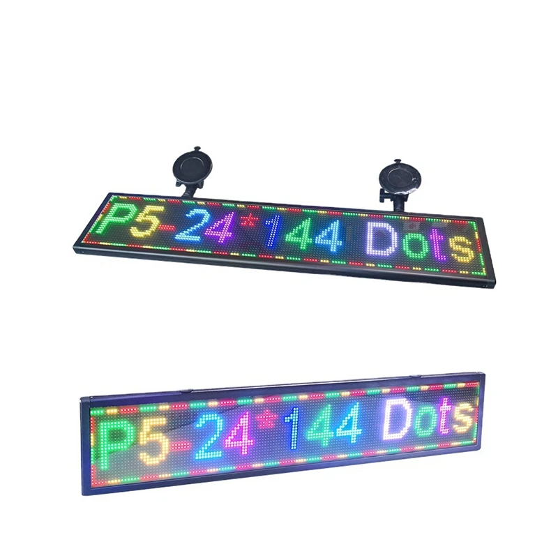 WIFI Mobile Phone Smart Control Car LED Display Taxi LED Screen Message Board And Advertising Scrolling Running LED Car Display