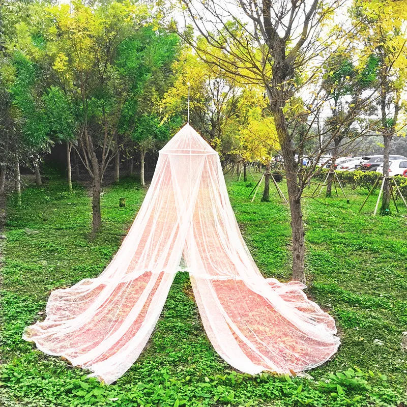Suspended domed mosquito net mosquito net