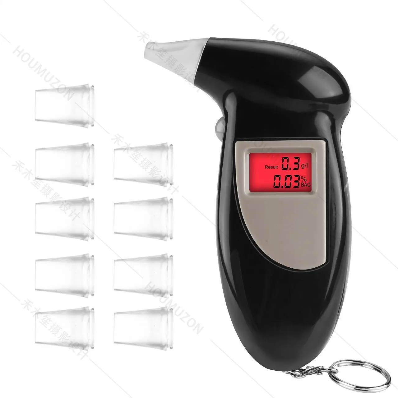  Portable lightweight alcohol tester detector breath analyzer with