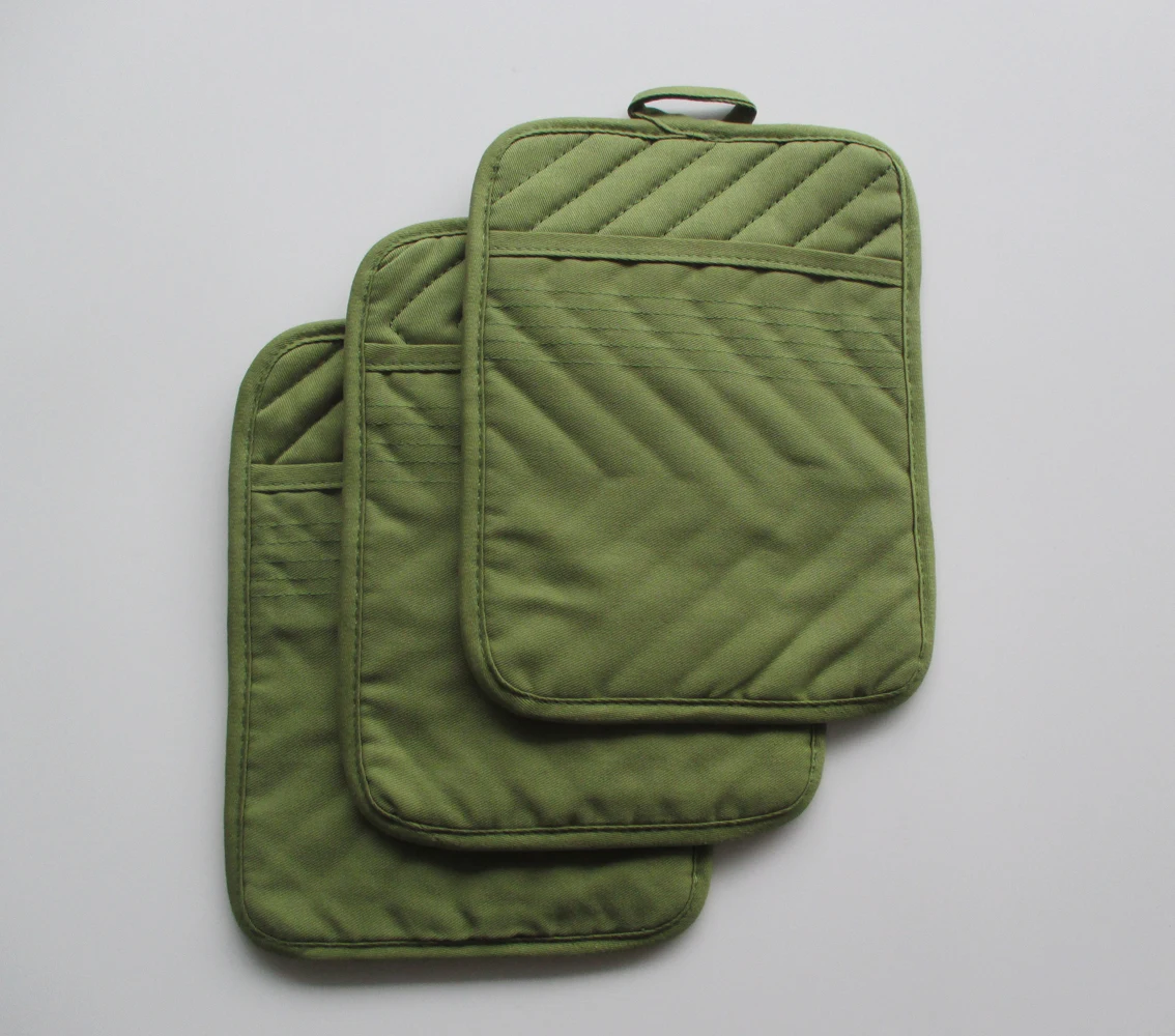 Ready to Ship Item Kitchen Use Heat Resistant Black Oven Mitt with Pocket