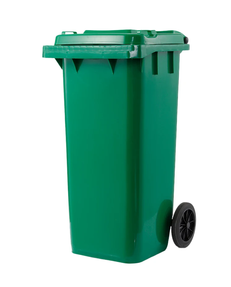 240 liter standing customized color waste bin high capacity waste container with handle