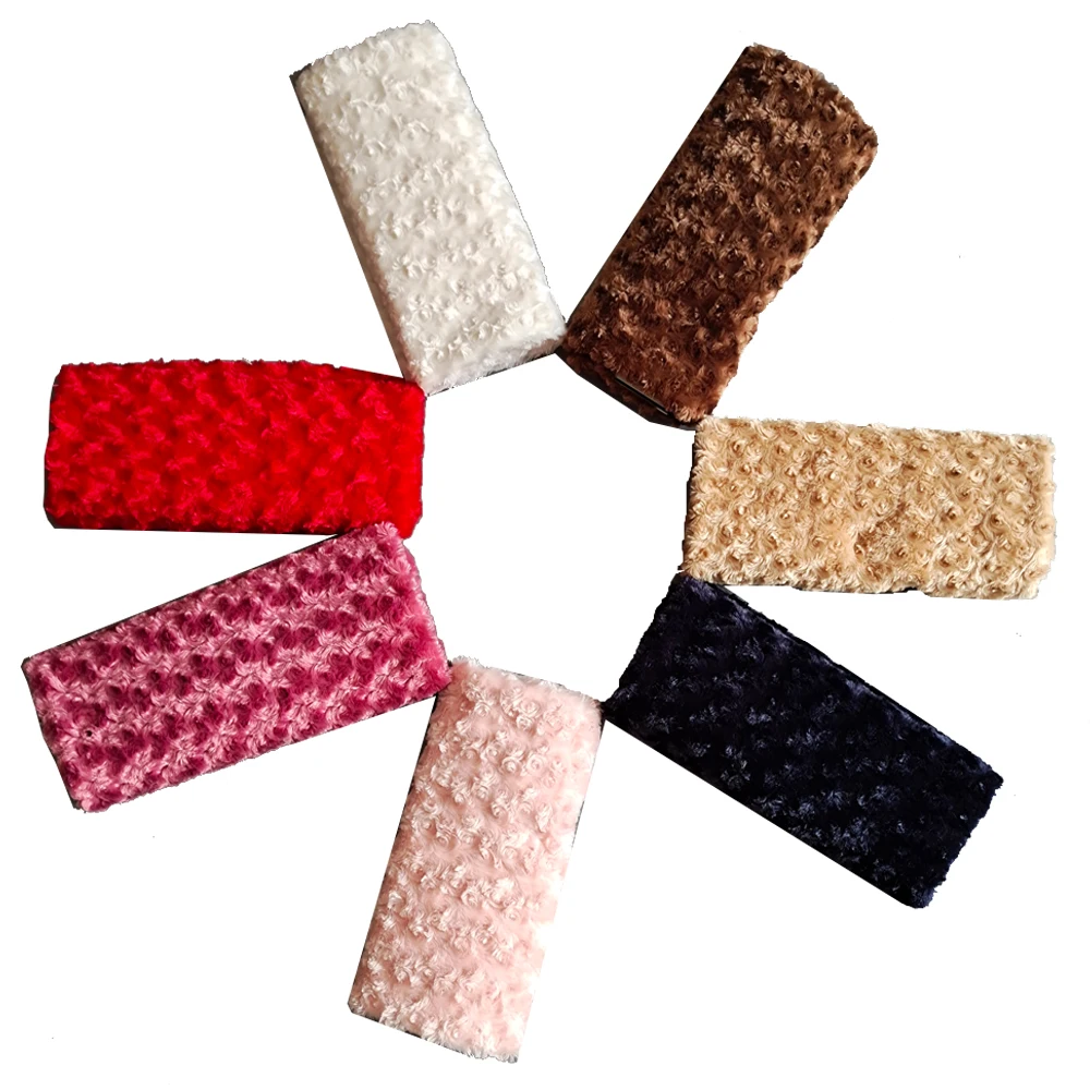 Patterned Fabric and Soft Colorful Plush Toy Fabric for Blanket Embossed Swirl Rose 100% Polyester Fleece Hotel , Home or Pets