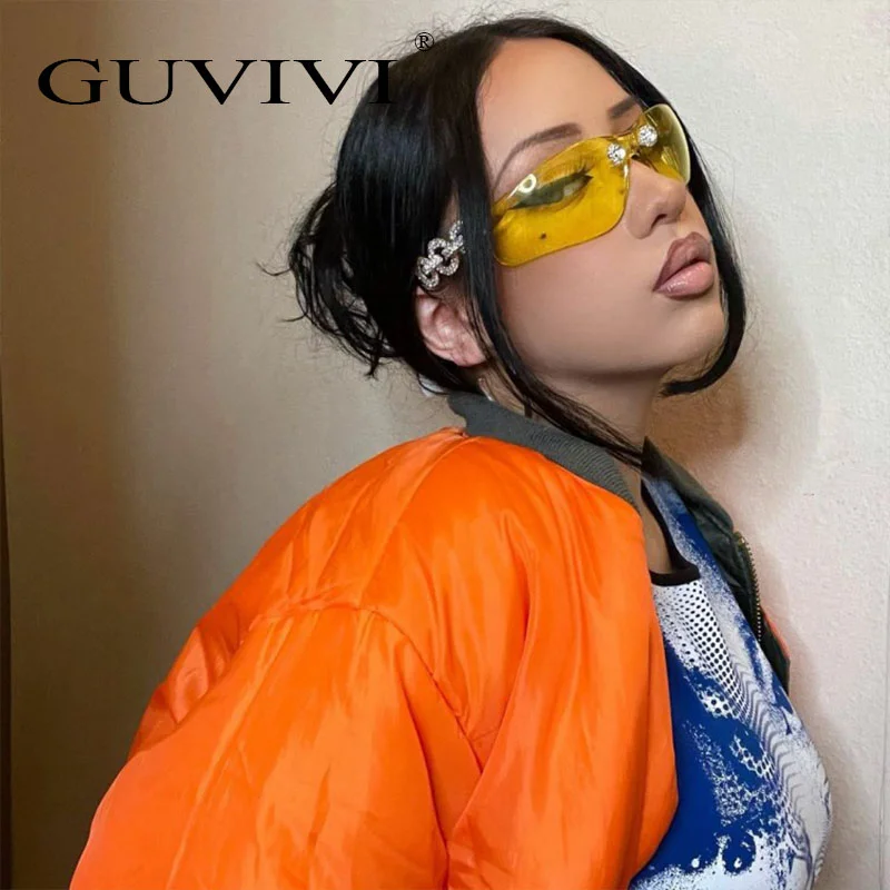 GUVIVI Sunglasses Mens 2022 Rimless Glass Sport China Wholesale Italian Sunglasses Oem Diamond Sunglasses Designer
