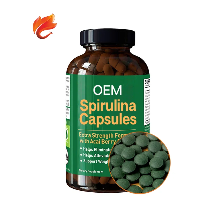 ISO Certificates Spirulina Extracts Spirulina Capsules