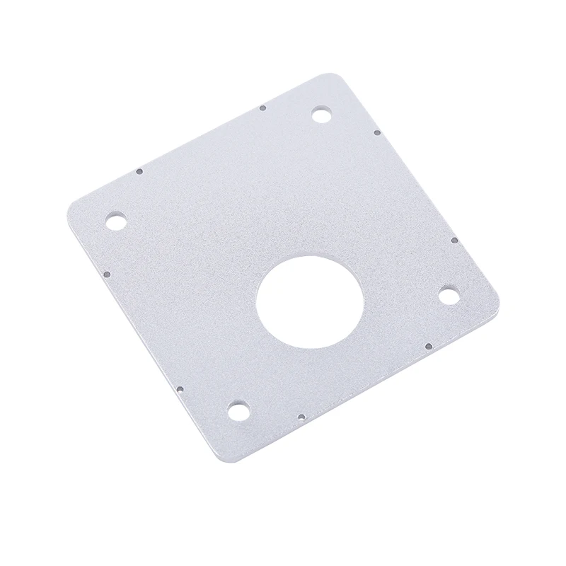 Custom metal cnc machining milling aluminium service silver anodized 6061 aluminum cnc machining support plates for camera frame