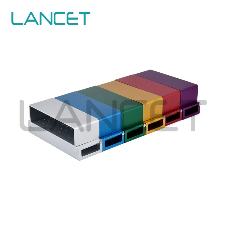 30 Holes Dental Burs Holder Block Dental dental bur Endo Box