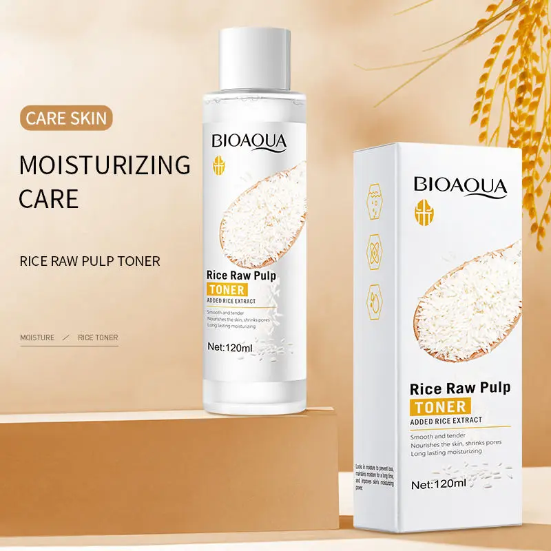 Private label рисовый Тонер для кожи лица корейский веганский органический Увлажняющий Осветляющий успокаивающий