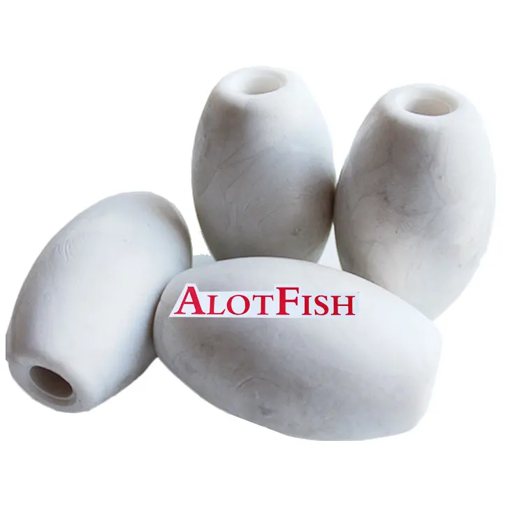 82x50x15mm white oval polyethylene foam fishing net float