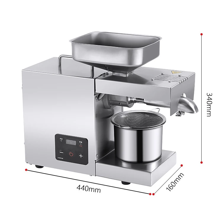 Commercial and home use stainless steel mini peanut olive seed oil press machine for small business