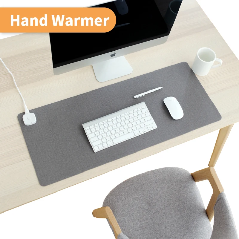 OEM heated table mat office desktop mouse pad computer desk warm hand large xxl waterproof Warm Writing Desk mouse pad