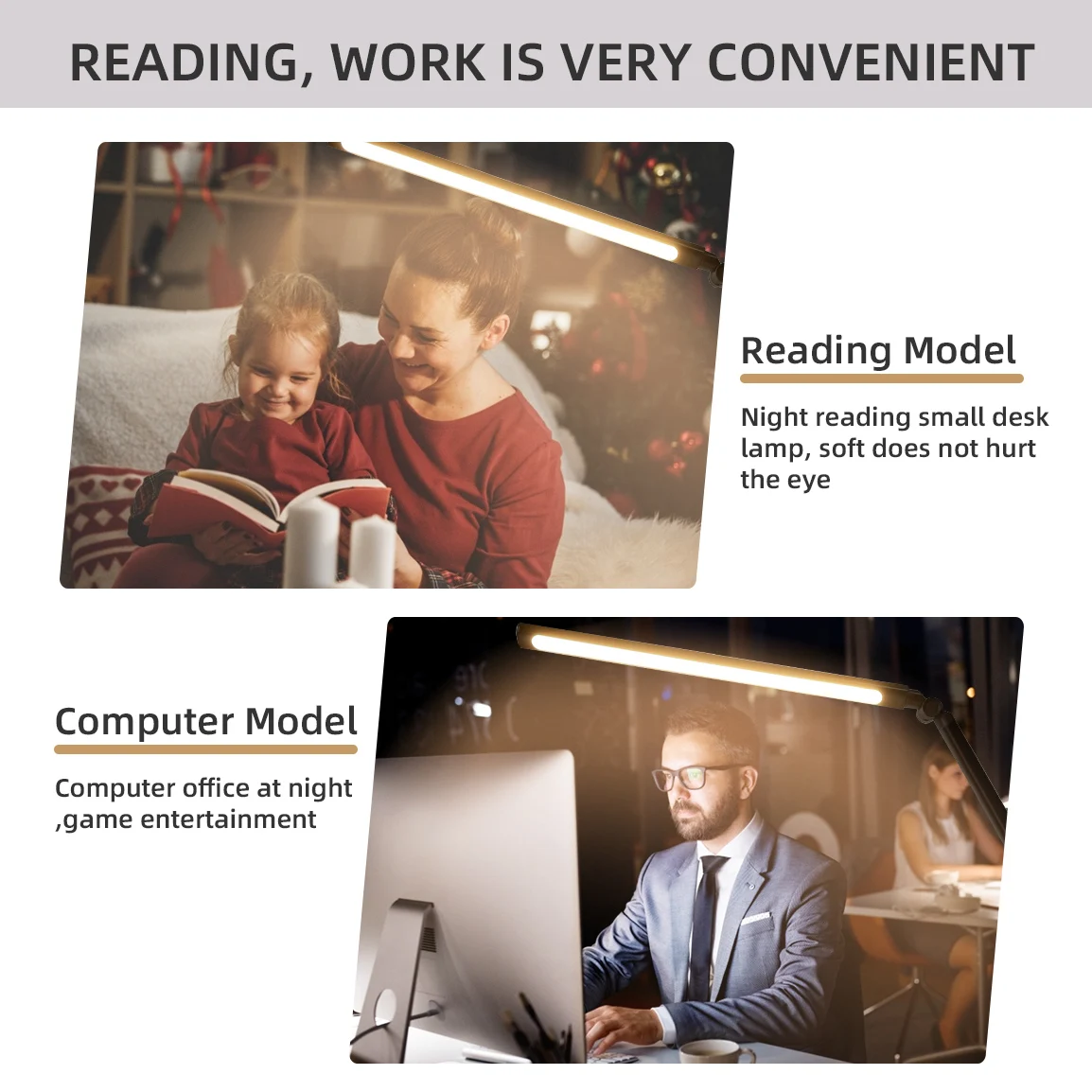 2022 New Remote Control Metal Swing Arm Reading Eye-Care 3 Colors Dimmable Clamp Type Modern Architect Table Lamp LED Desk Lamp