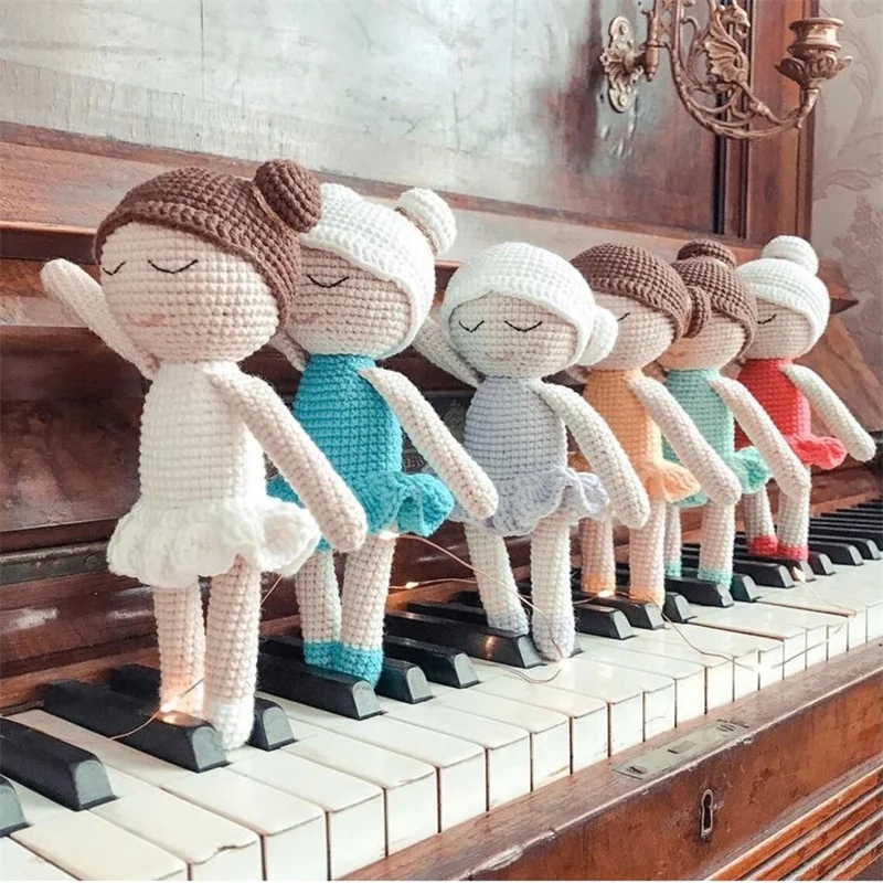 TK Amigurumi Handmade Mexican Crochet Baby Plush Girls Dolls Brown Soft Artist Toy