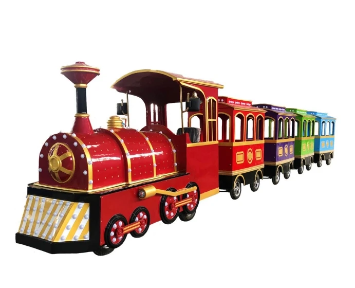 Factory directly supplied high quality amusement park rides electric trains Thomas mini sightseeing trackless train for sale