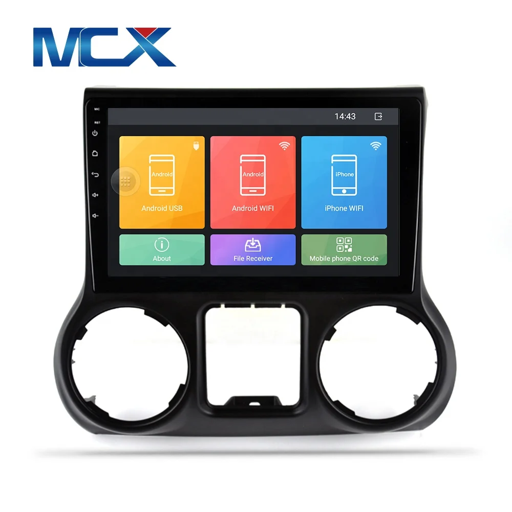 MCX 10.1 inch New Model For Jeep Wrangler JK 2011-2017 Android 10.0 System GPS Combination Car Radio Video DVD Player navigation