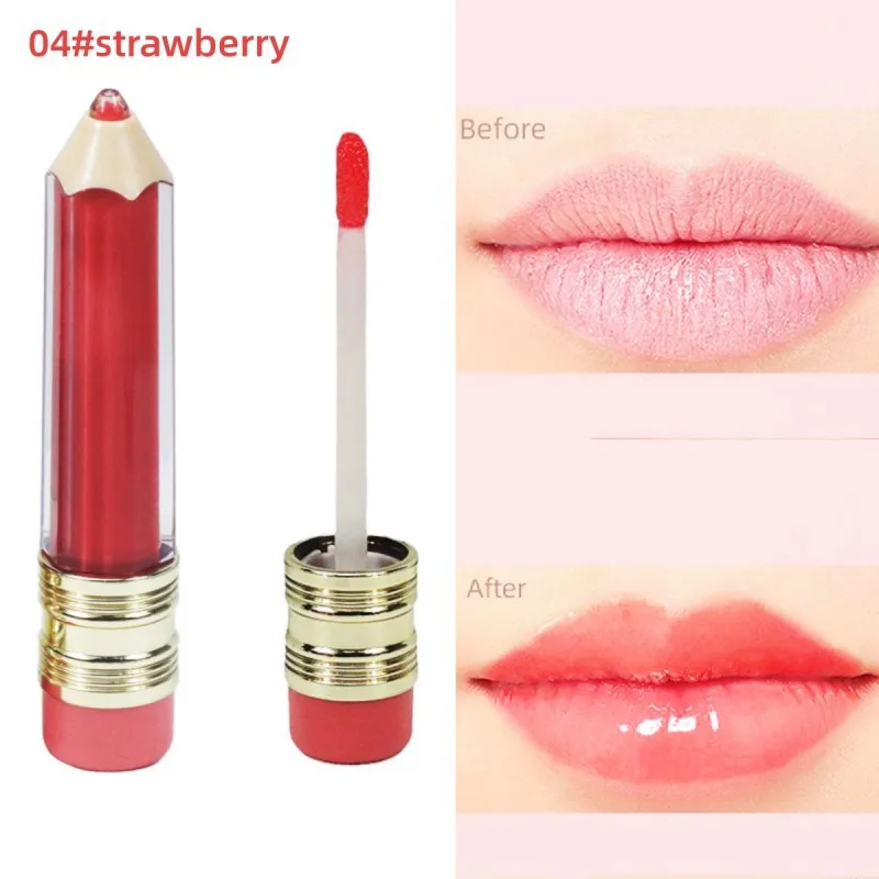 No Logo Lip Oil Transparent Lip Gloss Moisturizing Private Label Fruit Lip Gloss Makeup