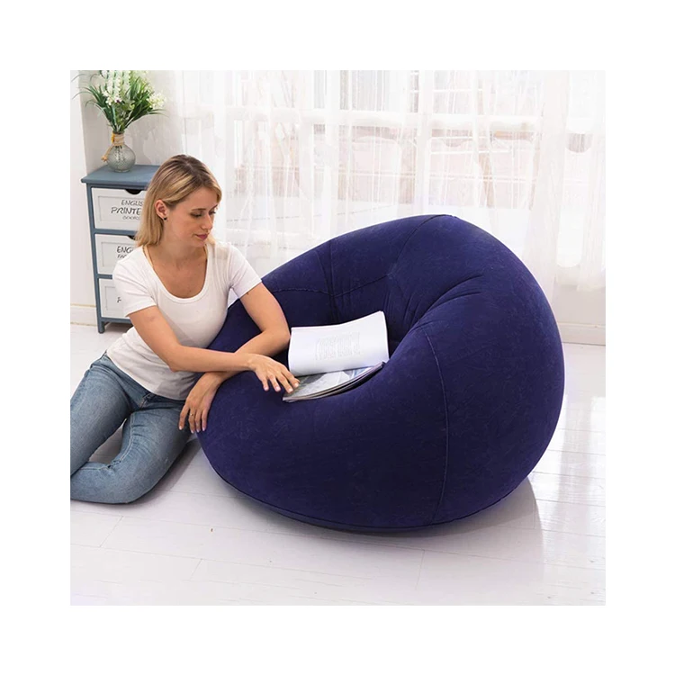 China manufacturing Wholesale Custom comfortable relax recliner inflatable lazy sofa beanbag lounge inflatable chair