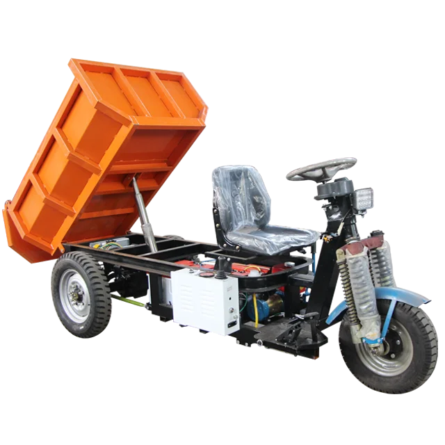 Ore Engineering Freight Tricycle Electric 3000w Mine Electric Mini Dump Truck Tricycle warranty 1 year