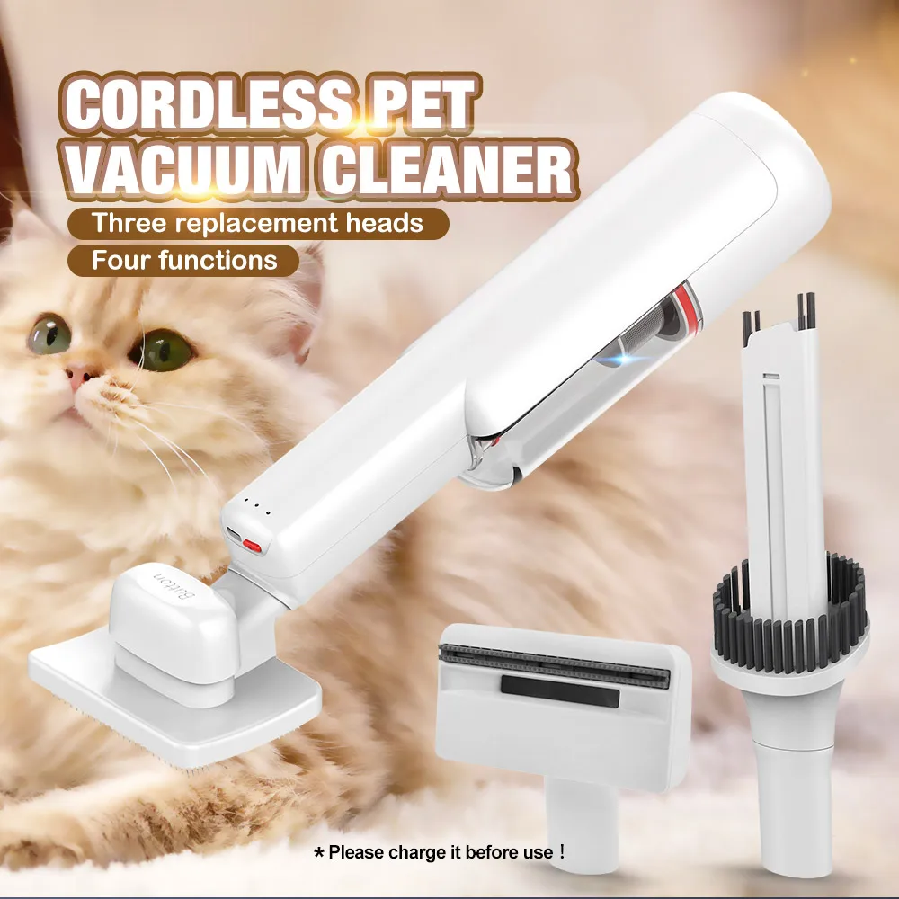 3 in 1 Portable Handheld Wireless Cordless BLDC Home Pet Hair Grooming Dry Vacuum Cleaner